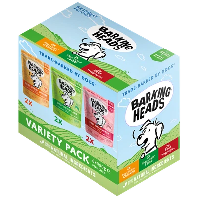 £14.67 • Buy Barking Heads Pouch Variety Pack - 6 X 300g
