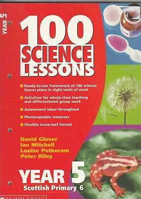 100 Science Lessons For Year 5 By Riley Peter D. Paperback Book C121 • £5.95