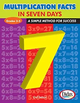 Multiplication Facts In Seven Days Dr. Carl Seltzer • $6.50