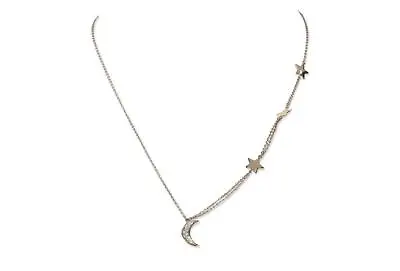 Melinda Maria 302207 Women Gold Plated Crystals Crescent And Stars Necklace 18  • $84.15