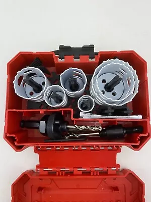 Milwaukee 49-22-4095 Electricians Hole Saw Kit - 10 Piece Set Red • $78.50