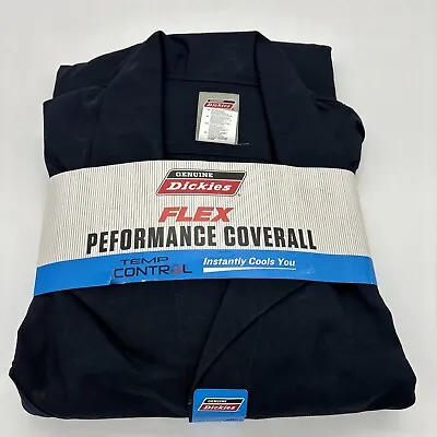 Dickies Men's Flex Performance Coverall Temp Control Navy Size 2X Large Tall • $36