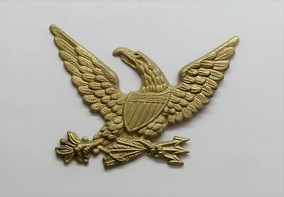 U.S. Dresden Eagle With Shield Arrows And Olive Branch Metal Plate • $7.59