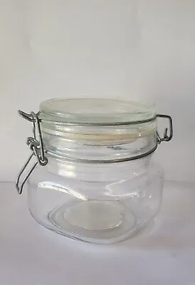 Glass Picking Jar With Wire Bail Lid And Rubber Seal 4X4 • $7.99