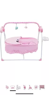 Electric Big Space Baby Crib Cradle Infant Rocker Auto-Swing Baby Sleep Bed Hot • £80