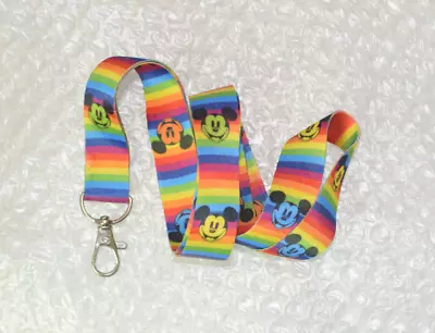 Disney Pin Lanyard Mickey Mouse Rainbow Pride • $4