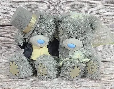 Carte Blanche Me To You Plush Bride Groom Wedding Bears Stuffed Animals Gray 5  • $24.99