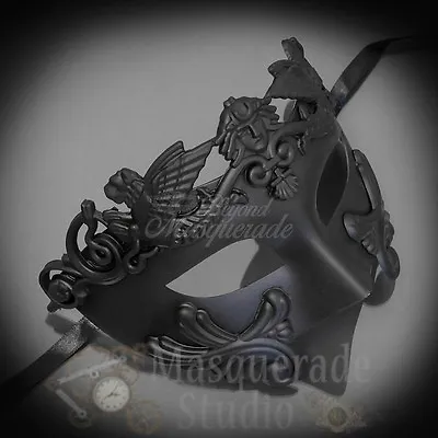 Mens Egyptian Greek Roman Warrior Hercules Venetian Masquerade Ball Mask [Black] • $24.95