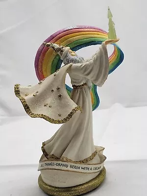 Marjorie Sarnat San Francisco Music Box Company Wizard With Rainbow MERLIN • $58.99