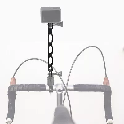 Black Riding Bracket Helmet Extension Rod For Go Pro/Xiaomi Yi/DJI/insta360 • £4.74