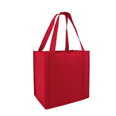 4Pcs Pack Reusable Grocery Shopping Tote BagEco Friendly 13X10X15 Heavy Duty • $12.59
