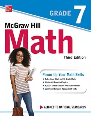 McGraw Hill Math Grade 7 Third Edition 9781264285693 - Free Tracked Delivery • £10.74