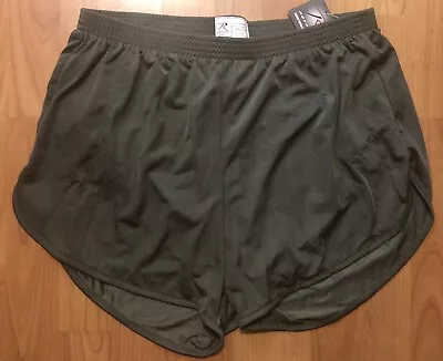 Marine Corps USMC Ranger Pantees Silkies Soffe PT Shorts Men’s XL Army Green • $19.99