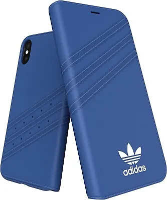 $42.95 • Buy Adidas 28354 Originals Suede Cases For Apple IPhone X - Blue Wallet
