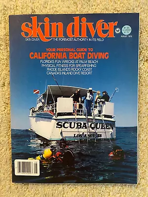 SKIN DIVER Magazine August 1978 Very Good Condition No Address Label SCUBA VGC • $14.86
