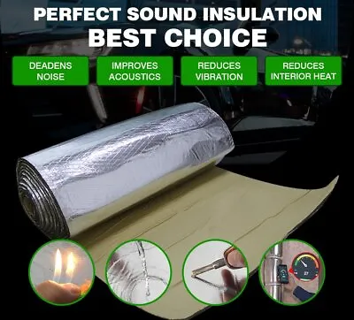 $35.99 • Buy Sound Deadener 1M X 2-10M Closed Cell Foam Car Auto Insulation Noise Proofing