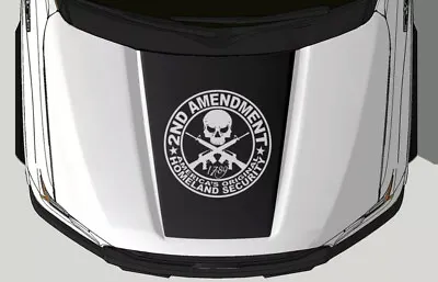 Vinyl Decal Wrap Kit For 2015-2020 Ford F-150 Hood Graphic 2ND AMENDMENT  • $54.99