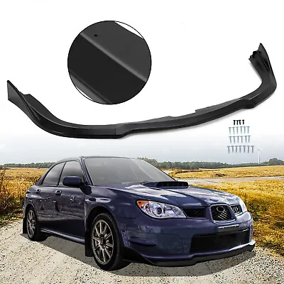 For 06-07 Subaru Impreza WRX STI CS2 Style Blk Front Bumper Lip Spoiler Splitter • $24.50