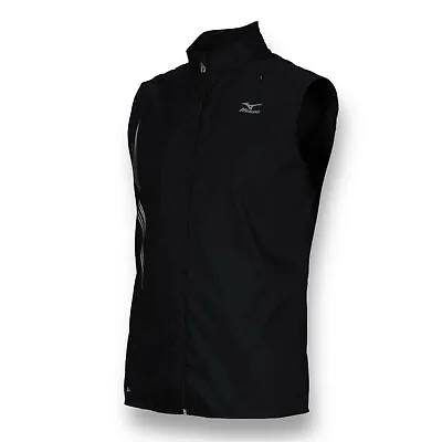 Mizuno Black Gila Running Vest Men's Small Outdoor Lightweight • $28