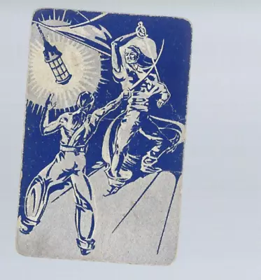 Vintage Swap Playing  Card     Silhouette  Men • $1