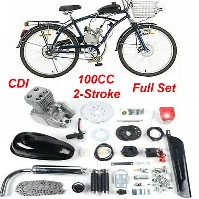 $136 • Buy Full Set 100CC Bicycle Motorized 2-Stroke Gas Petrol Bike Engine Motor Set CDI
