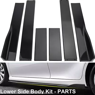 For Ford Mustang GT 86.6  Side Skirts Extension Splitter Rocker Panel Lip Kit • $45.98