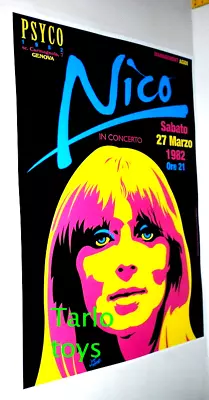 NICO - Genova Italy 27 March 1982 Concert Poster - Velvet Underground • $19.99