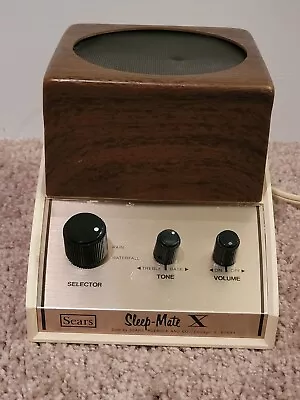 Sears Vintage Sleep Mate X Analog White Noise Generator Synthesizer Works • $40