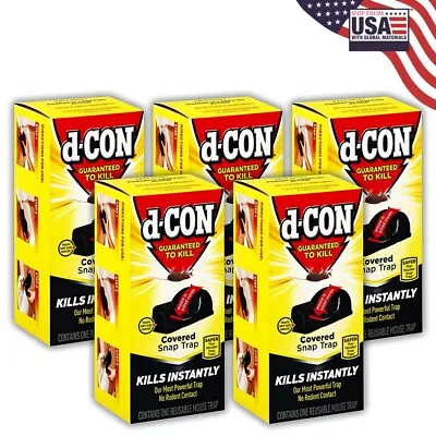 D - CON Ultra Set Covered Snap Trap 1 Ct. (Pack Of 5) For Mouse • $34.42