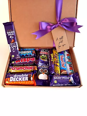 Cadbury Chocolate Bar Sweet Gift Box Personalised Hamper Birthday Fathers Day • £11.49