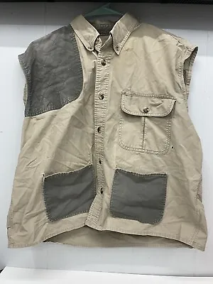 Mens Cabelas Sleeveless Shooting Shirt Vest Mens Large • $17.99