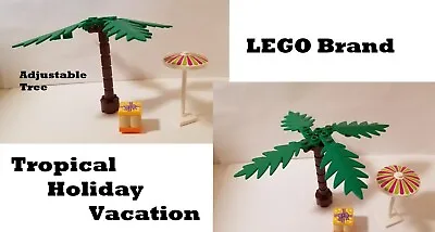 LEGO Palm Tree Vacation Holiday Umbrella Friend Adjustable Tropical Leaves Stalk • $16.72