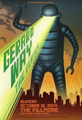 Gerard Way The Eeries Fillmore SF 10/12/2014 Poster F1291 My Chemical Romance • $29.99