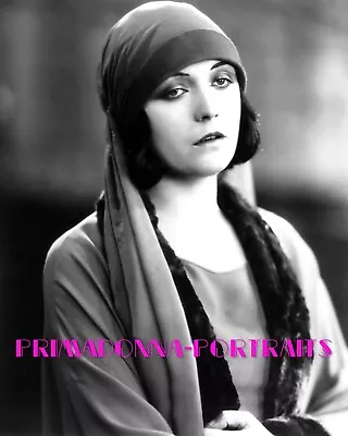 POLA NEGRI 8X10 Lab Photo B&W Silent Era Elegance Delicate Glamour Portrait • $14.99