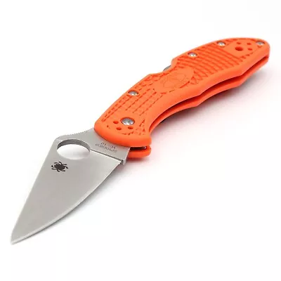 Spyderco Delica 4 VG-10/FRN - Folding Utility Knife -Orange- Seki-City JAPAN EDC • $195