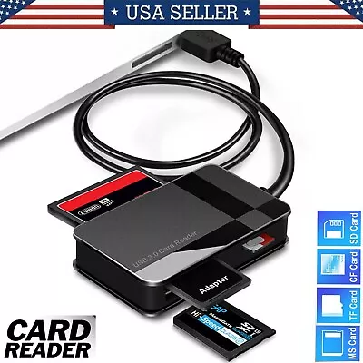 4 In 1 USB 3.1 All In One Multi Memory Card Reader CF Micro SD HC SDXC TFLASH MS • $9.99