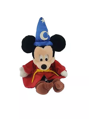 Walt Disney Wold Magical Sorcerer Mickey Mouse Beanie Plush Stuffed Toy • $9.19