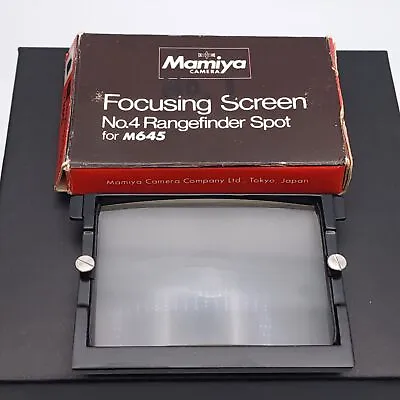 [Near MINT In Box ] Mamiya M645 Focusing Screen No.4 Spot From JAPAN • $34.99