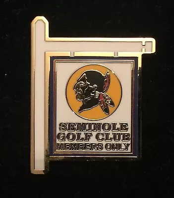 Seminole Golf Club Members Only New Prg Metal And Enamel Golf Ball Marker Unique • $49