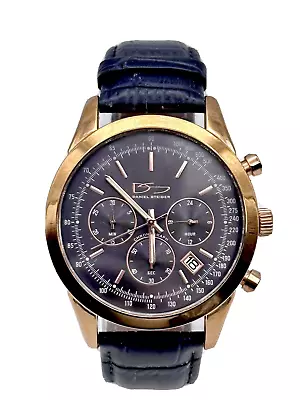 $59.50 • Buy Daniel Steiger Ambassador Rose Gold Men's Chronograph Watch Black Dial 93098-M