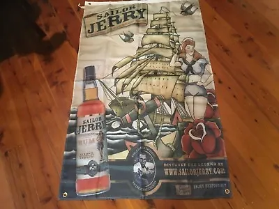 5x3 Ft Sailor Jerry Rum Distillary Home Decor  Man Cave Flag Banner Wall Hanging • $44