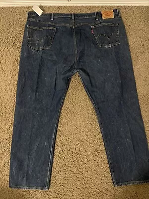 VINTAGE 501XX Men's LEVI’S Button Fly Dark Wash Jeans *50 X 34 Actual Fit 46 X31 • $30