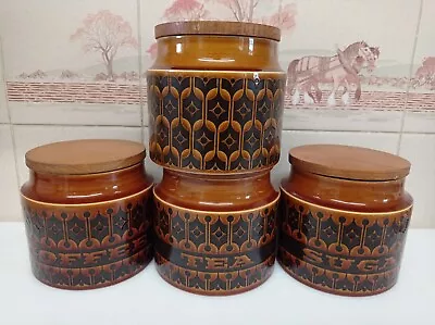 Hornsea Pottery Vintage Retro Heirloom Coffee Tea Sugar + 1 - Full Set • £34.50