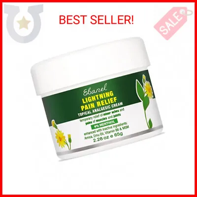 $25.33 • Buy Ebanel Menthol Arnica Gel Pain Relief Cream With Hemp Oil, Emu Oil, MSM, Camphor