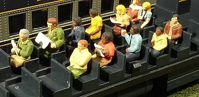 Bachmann Waist-up Seated Passengers (12) - O Scale Model Railroad Figures • $15.90