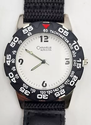 $79.99 • Buy Vintage Caravelle By Bulova Diver Style Watch With Rotating Tachymeter Bezel