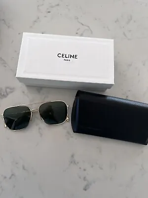 Celine Gold Aviator Sunglasses • $250