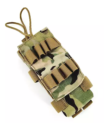 ATS Tactical Gear MultiCam Enhanced MBITR Radio Pouch MOLLE/PALS Chem Light • $29.95