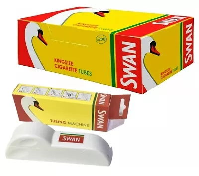 SWAN EMPTY TUBES Tips Filling Machine KING SIZE Make Your Own Cigarette • £7.90