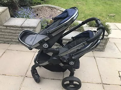 Icandy Peach Blossom Double Twin Pushchair With Carrycot Grey • £150